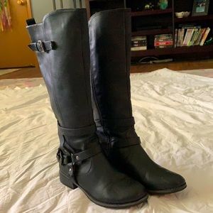 Tall Black Riding Boots. Good Condition!
